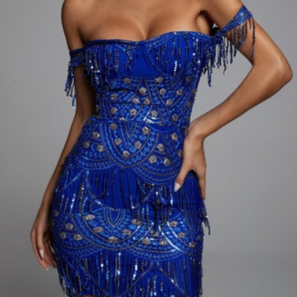 Blue dress
